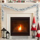 vidaXL Karácsonyi gömb girland Ezüst 186 cm Polisztirol