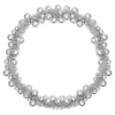 vidaXL Karácsonyi gömb girland Ezüst 186 cm Polisztirol