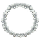 vidaXL Karácsonyi gömb girland Fehér és Ezüst 186 cm Polisztirol