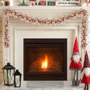 vidaXL Karácsonyi gömb girland Rózsaarany 186 cm Polisztirol