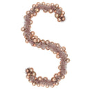 vidaXL Karácsonyi gömb girland Rózsaarany 186 cm Polisztirol