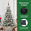 vidaXL Karácsonyi Díszgömb Készlet 300 LED-del 120 pcs Fekete Műanyag