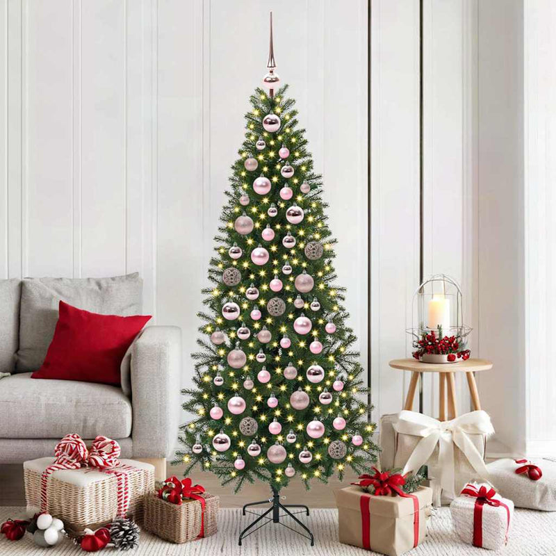 vidaXL Karácsonyi Díszgömb Készlet 120 pcs Rózsaszín Műanyag