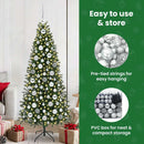 vidaXL Karácsonyi Díszgömb Készlet 300 LED-del 120 pcs Ezüst Műanyag