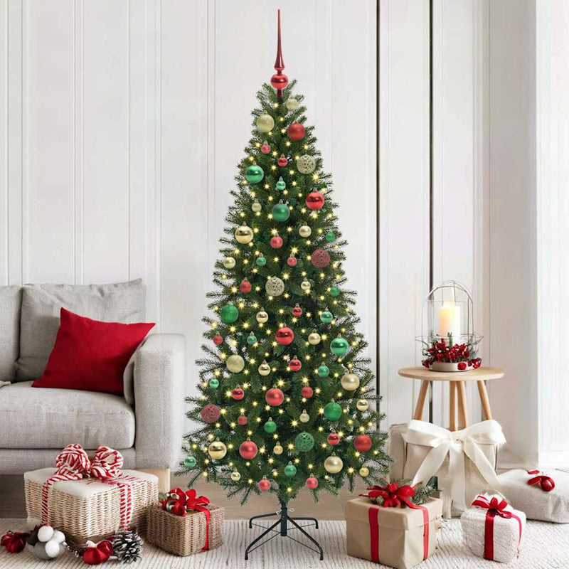vidaXL Karácsonyi Díszgömb Készlet 120 pcs Sokszínű Műanyag