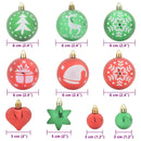 vidaXL Karácsonyi Díszgömb Készlet 40 pcs Piros és zöld Műanyag