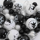 vidaXL Karácsonyi Díszgömb Készlet 40 pcs Fekete és Fehér Műanyag