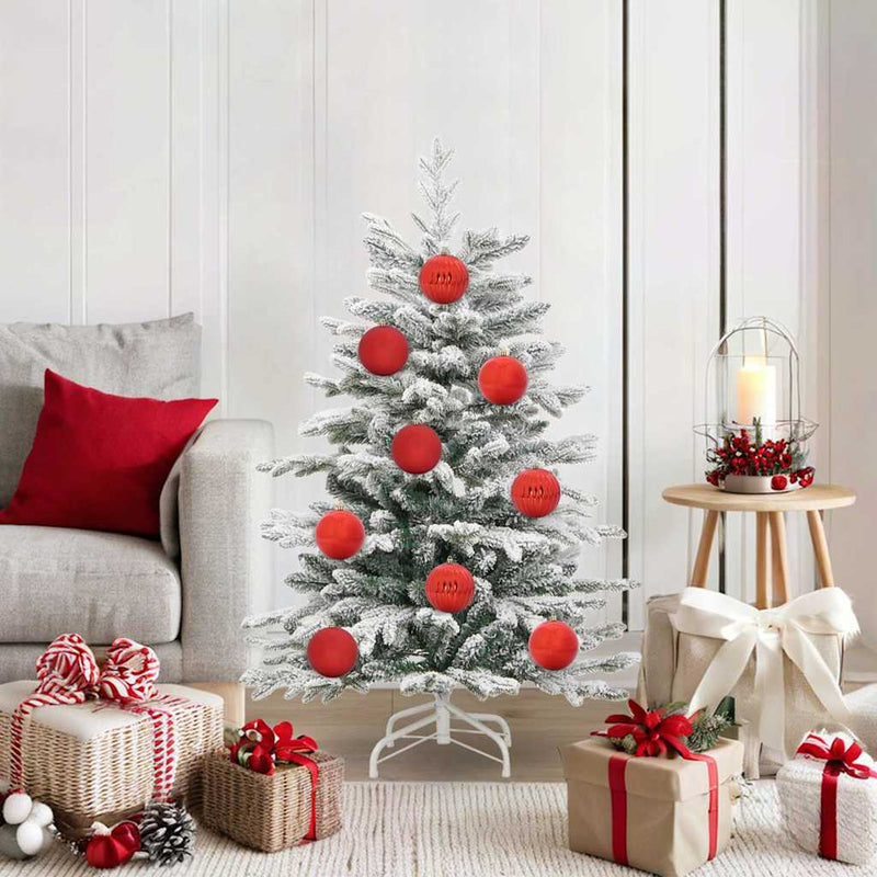 vidaXL Karácsonyi Díszgömb Készlet 15 pcs Piros