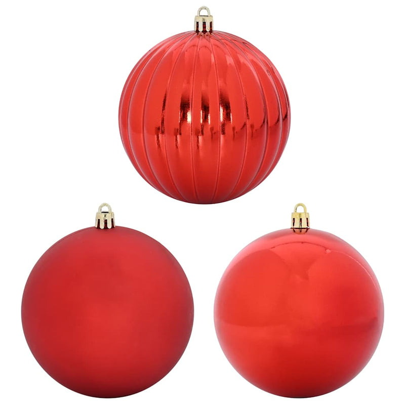vidaXL Karácsonyi Díszgömb Készlet 9 pcs Piros