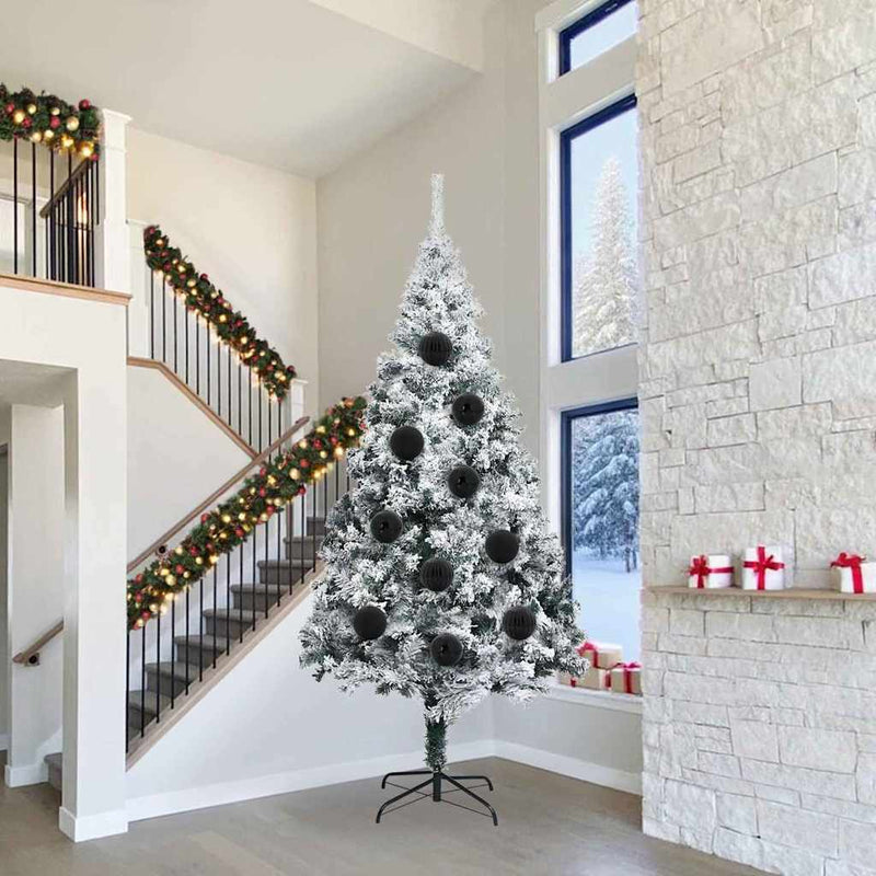 vidaXL Karácsonyi Díszgömb Készlet 4 pcs Fekete