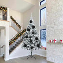 vidaXL Karácsonyi Díszgömb Készlet 3 pcs Fekete Műanyag