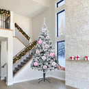 vidaXL Karácsonyi Díszgömb Készlet 3 pcs Rózsaszín Műanyag