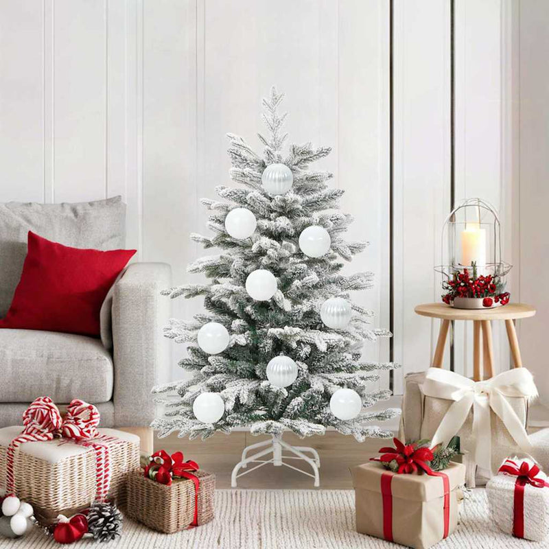 vidaXL Karácsonyi Díszgömb Készlet 15 pcs Fehér