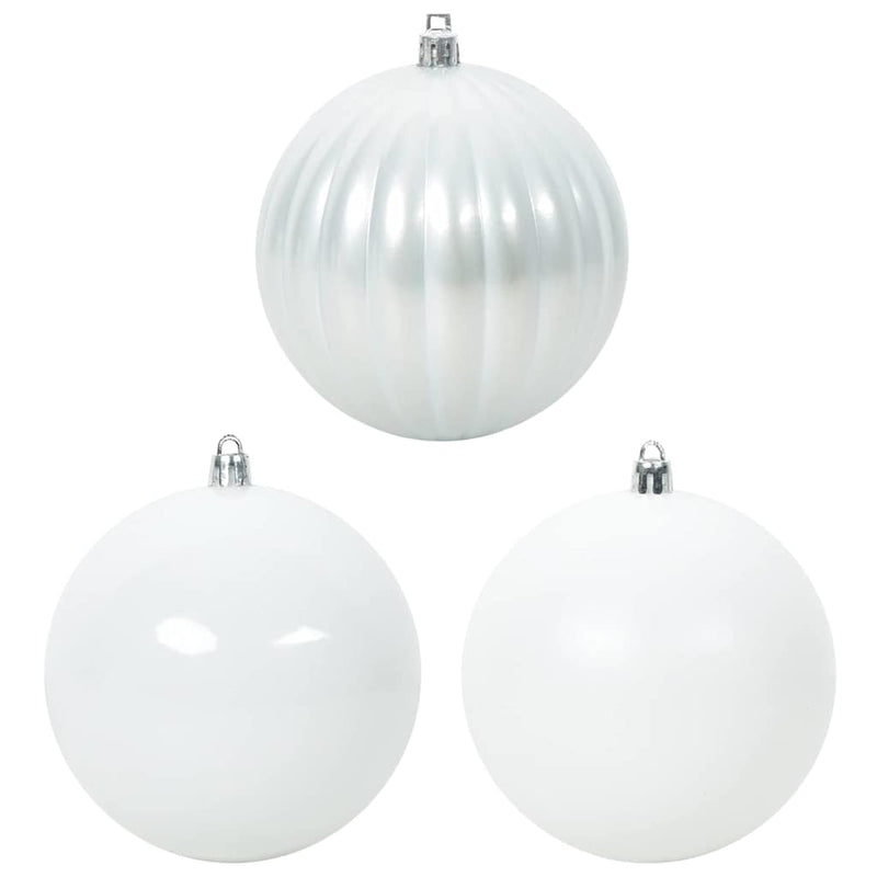 vidaXL Karácsonyi Díszgömb Készlet 4 pcs Fehér