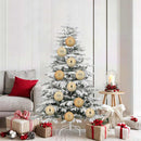 vidaXL Karácsonyi Díszgömb Készlet 9 pcs Arany Műanyag