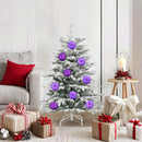 vidaXL Karácsonyi Díszszett XL 15 db Lila Műanyag