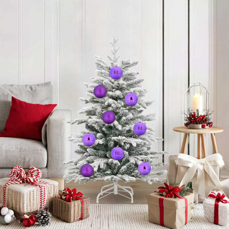 vidaXL Karácsonyi Díszgömb Készlet 15 pcs Lila
