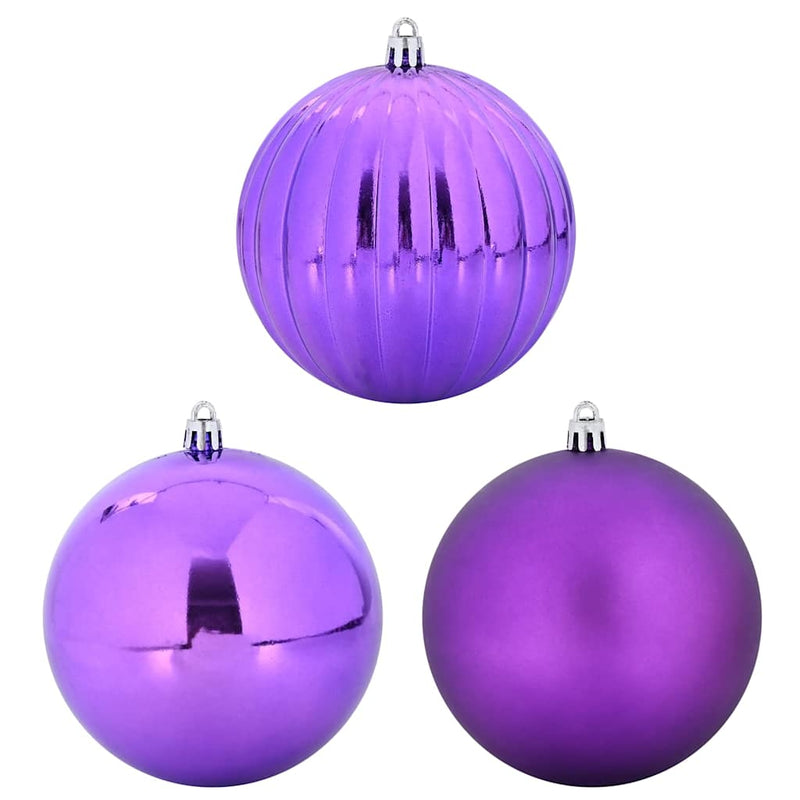 vidaXL Karácsonyi Díszgömb Készlet 3 pcs Lila