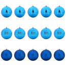 vidaXL Karácsonyi Díszszett XL 15 pcs Kék Műanyag