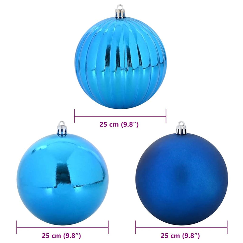 vidaXL Karácsonyi Díszgömb Készlet 3 pcs Kék