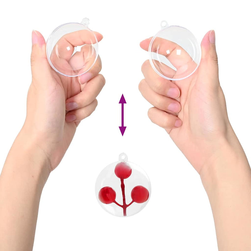 vidaXL Karácsonyi Díszgömb Készlet 50 pcs Átlátszó Ø 5 cm