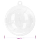 vidaXL Karácsonyi Díszgömb Készlet 100 pcs Átlátszó Ø 8 cm