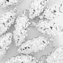 vidaXL Karácsonyi tobozlabda 40 pcs Ezüst Műanyag