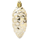 vidaXL Karácsonyi tobozlabda 40 pcs Arany Műanyag