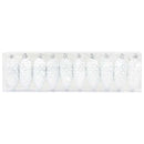 vidaXL Karácsonyi tobozlabda 40 pcs Fehér Műanyag