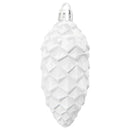 vidaXL Karácsonyi tobozlabda 40 pcs Fehér Műanyag