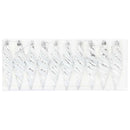 vidaXL Karácsonyi Spirális Alakú Gömb 40 pcs Ezüst Műanyag