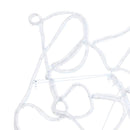 vidaXL Karácsonyi Dísz 1224 LED-del Sokszínű 69 x 79 cm PVC