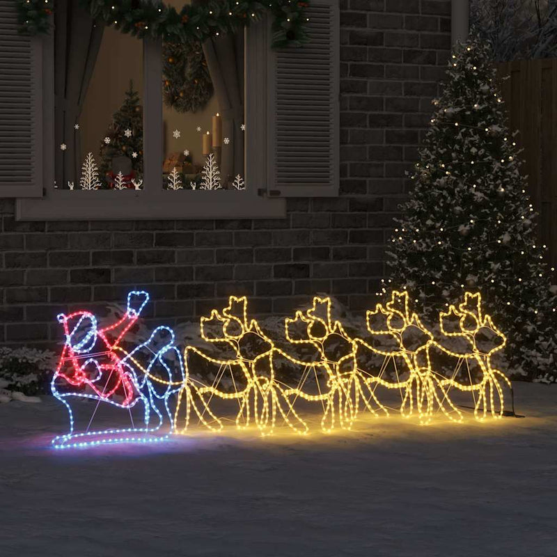 vidaXL LED Karácsonyi Dekoráció Sokszínű 69 x 79 cm PVC