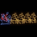 vidaXL Karácsonyi Dísz 1224 LED-del Sokszínű 69 x 79 cm PVC