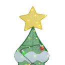 vidaXL Fényes Karácsonyi Fa 3 Ajándékdobozzal 2D Meleg Fehér 210 cm