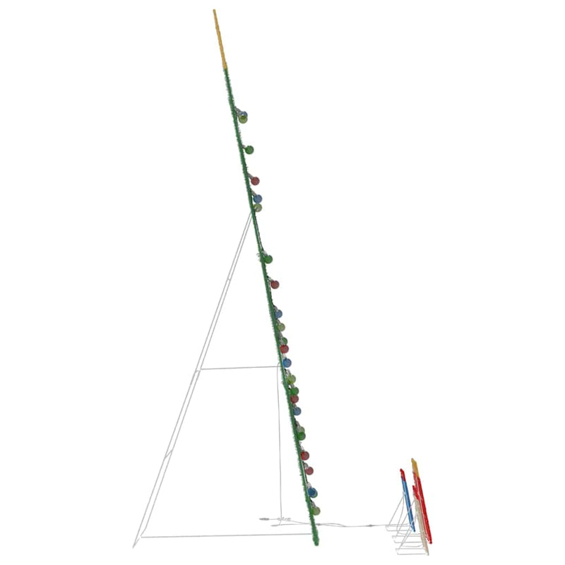 vidaXL Fényes Karácsonyi Fa 3 Ajándékdobozzal 2D Meleg Fehér 210 cm