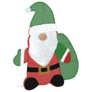 vidaXL Világító Mikulás 60 LED-del Meleg fehér 62 x 70 cm Lurex Szövet