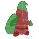 vidaXL Világító Mikulás 60 LED-del Meleg fehér 62 x 70 cm Lurex Szövet