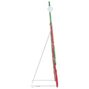 vidaXL Világító Mikulás 60 LED-del Meleg fehér 62 x 70 cm Lurex Szövet