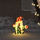 vidaXL Kivilágított Tündér Meleg fehér 71 x 64 cm Lurex Szövet