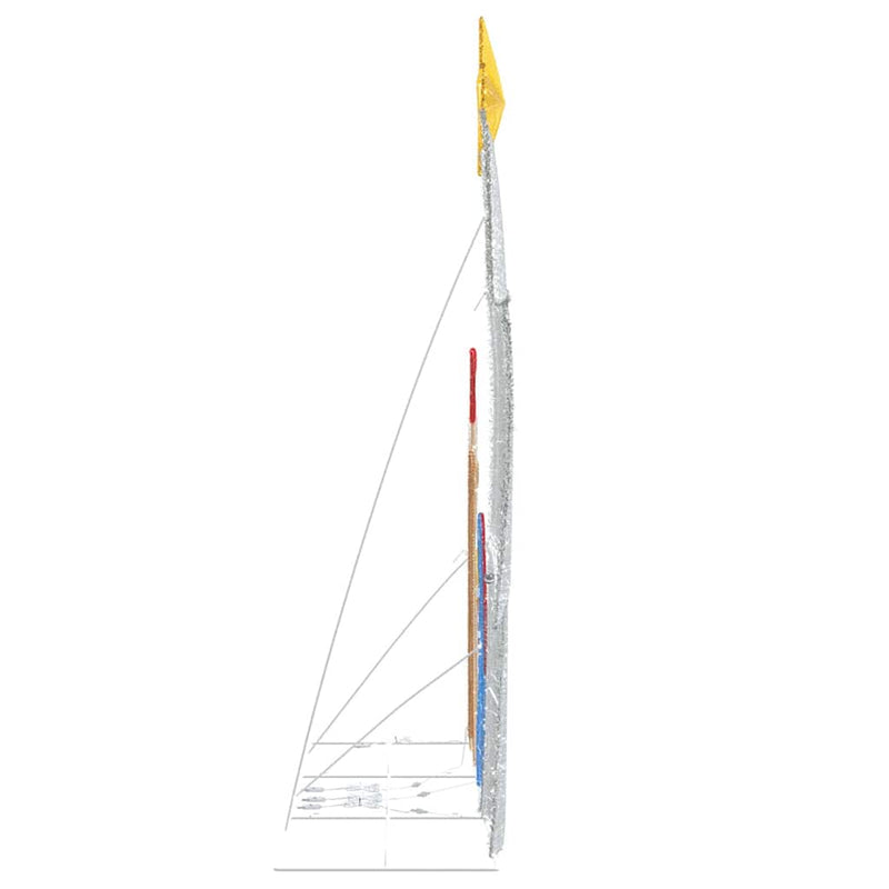 vidaXL Betlehem Jelenet Meleg fehér 149 x32 x 127.5 cm Poliészter