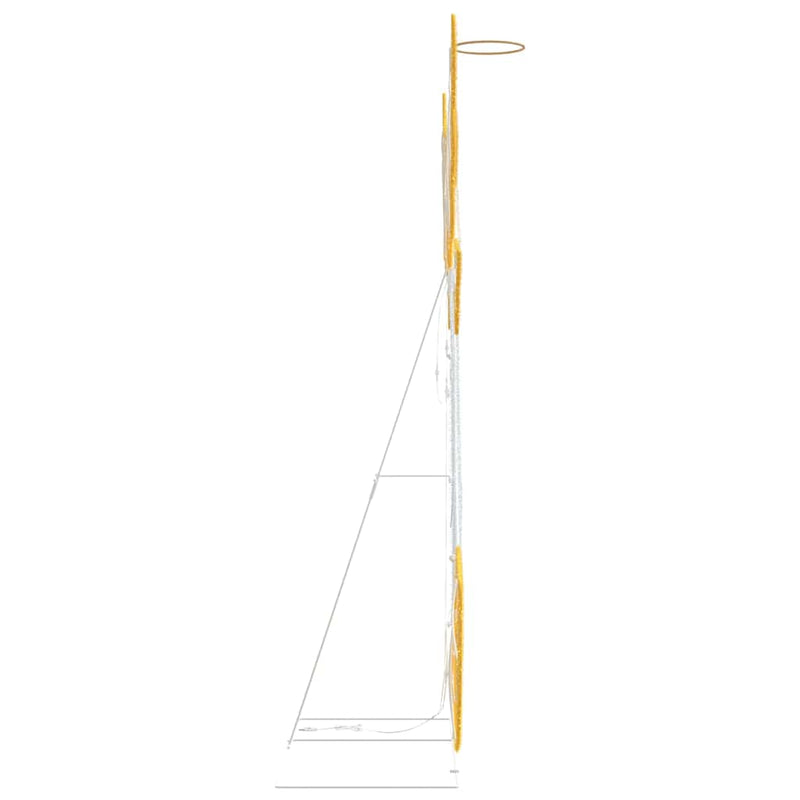 vidaXL Világító szög Meleg fehér 116 x 29 x 158.5 cm Poliészter