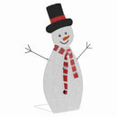 vidaXL Világító Hóember Család 3 pcs Meleg fehér Poliészter