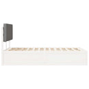 vidaXL Ágykeret Kárpitozott Fejtámlával Világosszürke 180 x 200 cm