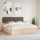 vidaXL Ágykeret Kárpitozott Fejtámlával Tópszínű 180 x 200 cm