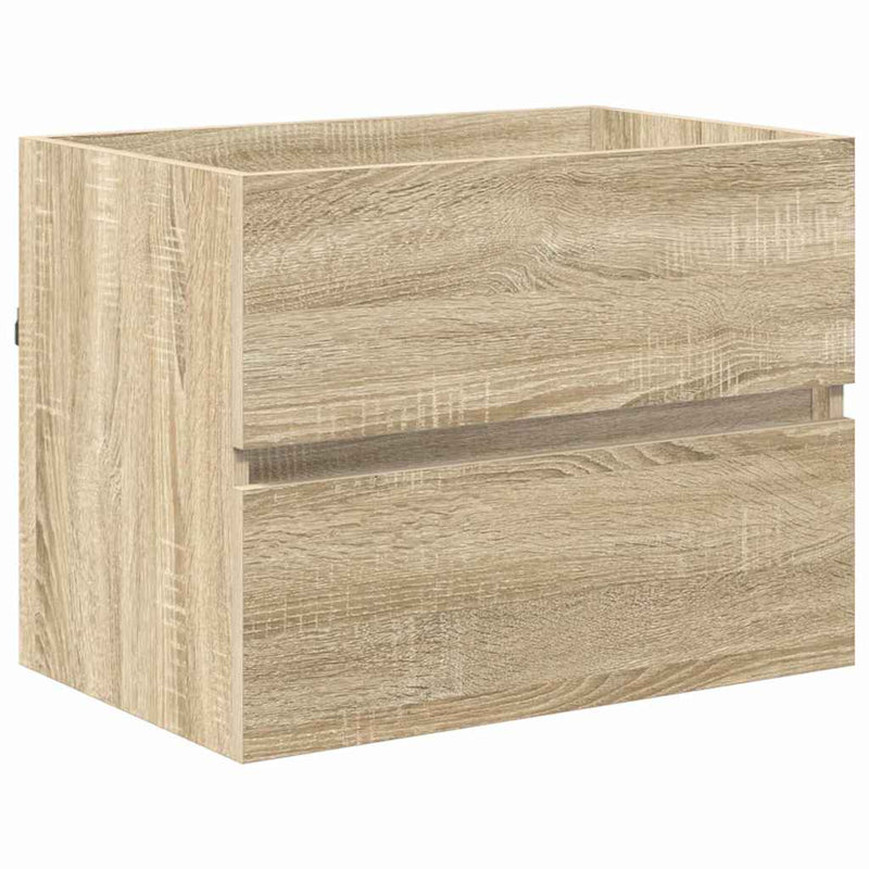 vidaXL Fürdőszoba bútor szett fiókkal tárolóval Sonoma tölgy Faanyag