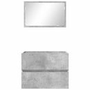 vidaXL Fürdőszoba bútor szett Beton Szürke 60 x 38,3 x 45 cm Faanyag