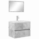 vidaXL Fürdőszoba bútor szett Beton Szürke 60 x 38,3 x 45 cm Faanyag