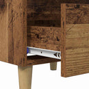 vidaXL Ágyat tartó szekrény fiókkal Öreg fa 40 x 35 x 50 cm Faanyag