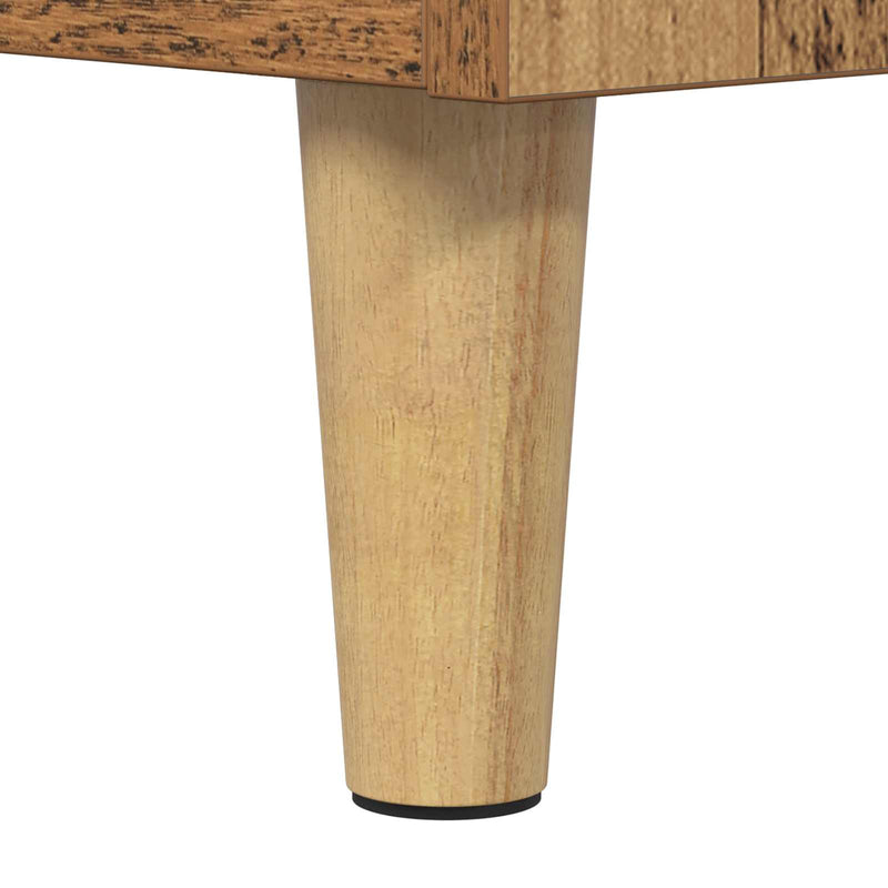 vidaXL Ágy szekrények fiókkal 2 pcs Öreg fa 40 x 35 x 50 cm Faanyag